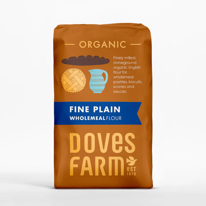 Doves Farm Organic Fine Prure Farine complète 5 x 1kg