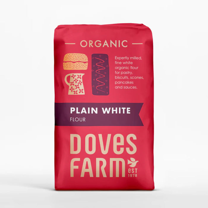 Doves Farm Plain White Flour 5 x 1kg