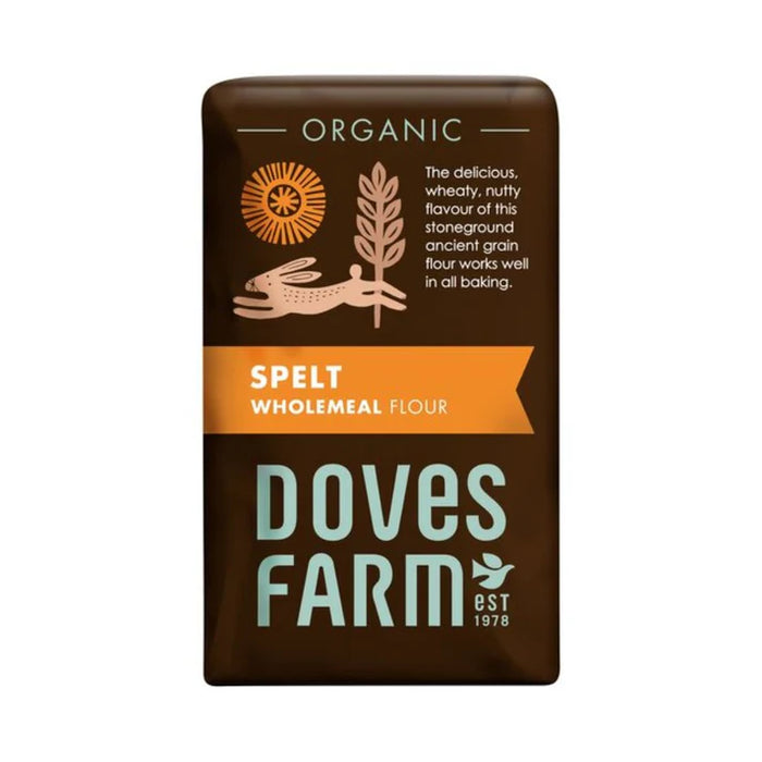 Doves Farm Organic Spelt Wholemeal Flour 5 x 1kg