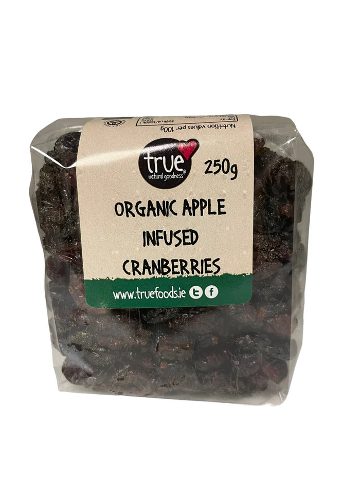 Organic Apple Infused Cranberries 6 x 250g