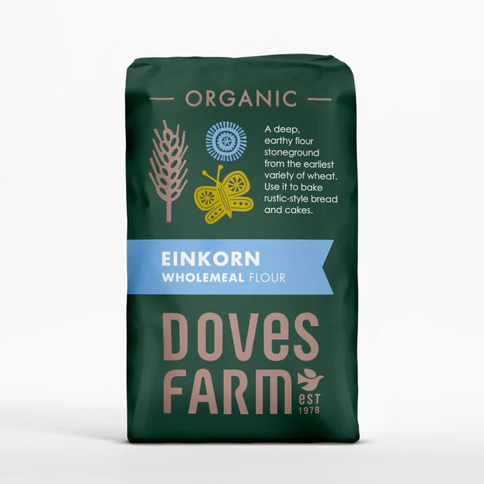 Doves Farm Organic Wholemeal Einkorn Flour 5 x 1kg