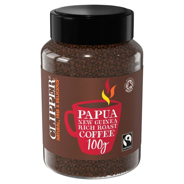 Clipper Papau New Guinea Rich Roast Coffee 6 x 100g