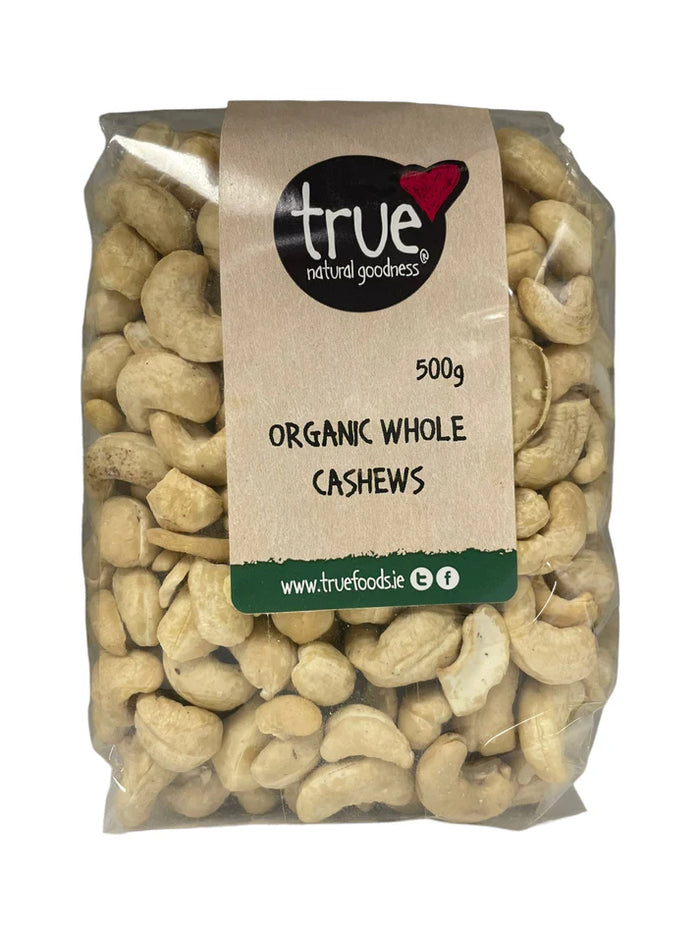 Organic Whole Cashews 6 x 500g