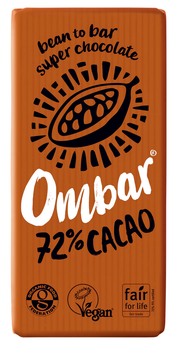 OBAR 72% CACAO BAR 10 x 70 G