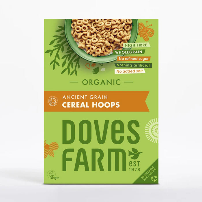 Doves Farm Organic Cereal Hoops 5 x 300g