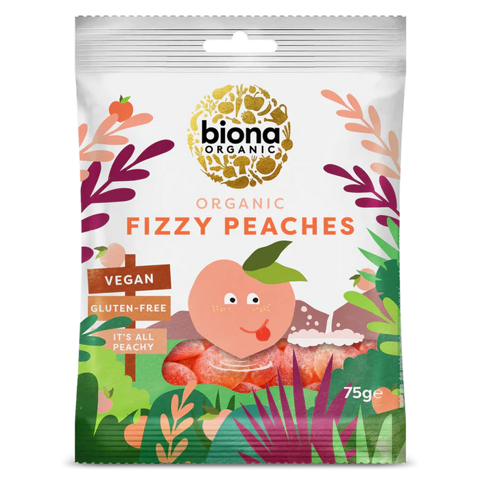 Biona Bio Sprudy Peaches 10 x 75 g