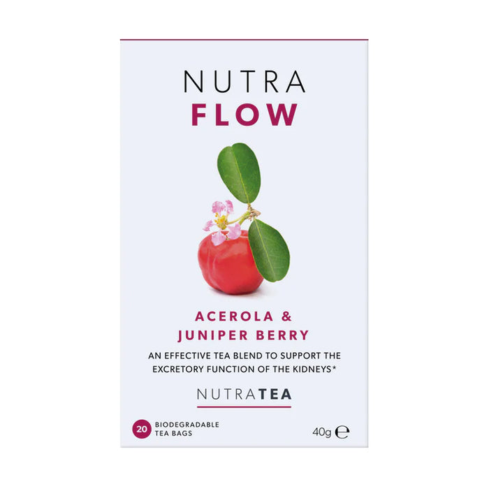 NutraTea Nutra Flow Acerola & Juniper Berry Tea 20 Bags