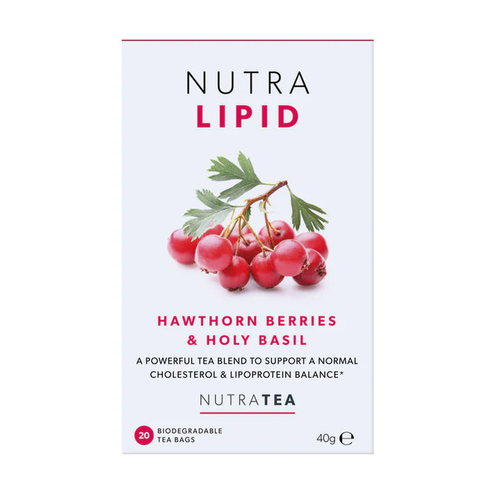 NutraTea Nutra Lipid Hawthorn Berries & Holy Basil Tea 20 Bags