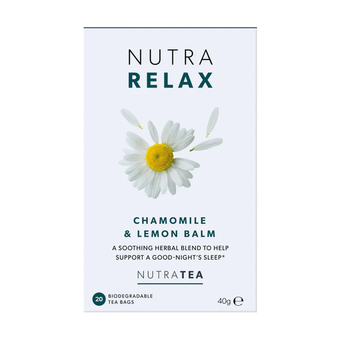 NutraTea Nutra Relax Chamomile & Lemon Balm Tea 20 Bag