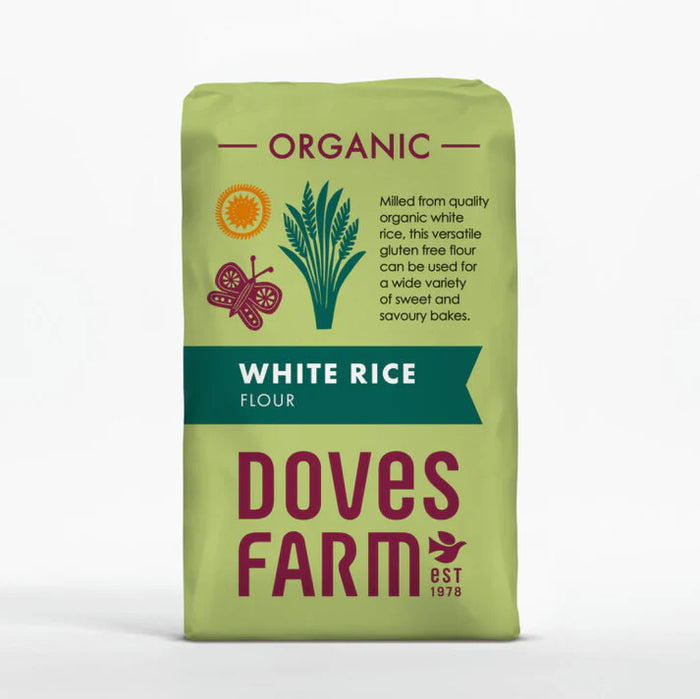 Doves Farm Organic White Rice Flour 5 x 1kg