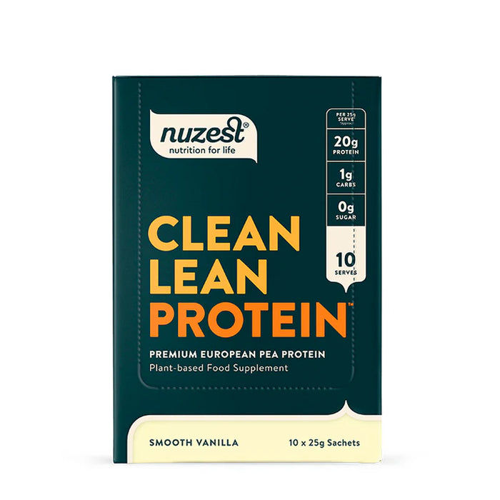 Nuzest glattes Vanille -Erbsen -Protein 10 x 25 g