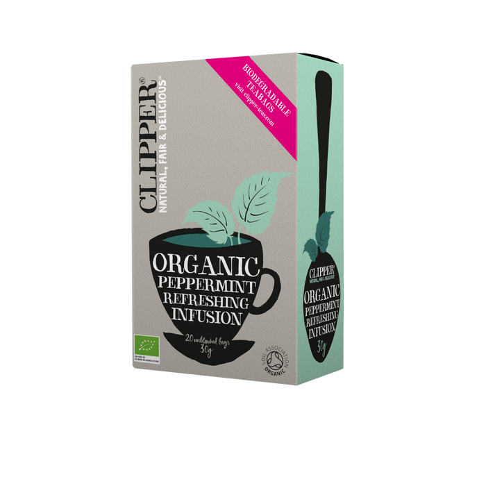 Clipper Organic à la menthe poivrée Tébags 20 sacs x 6