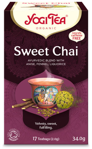 Yogi Sweet Chai Teabags (Org) 12167A Default Title / 6x17Bags