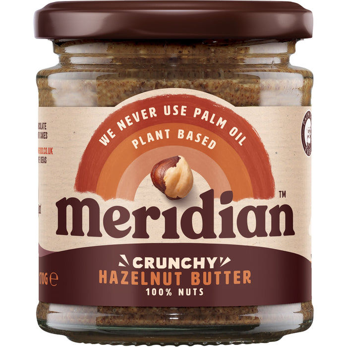 Meridian Crunchy Haselnussbutter 100% Nüsse 6 x 170 g