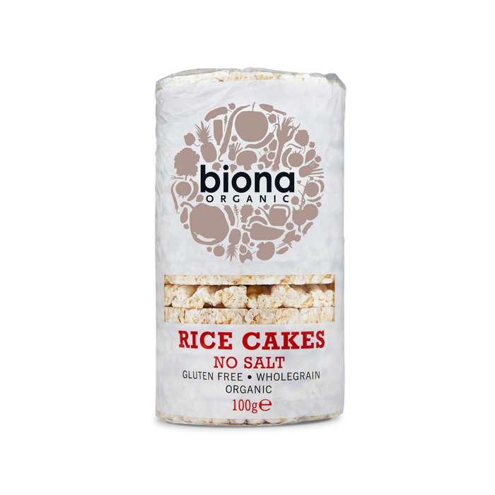 Biona Rice Cakes No Salt 12 x 100g