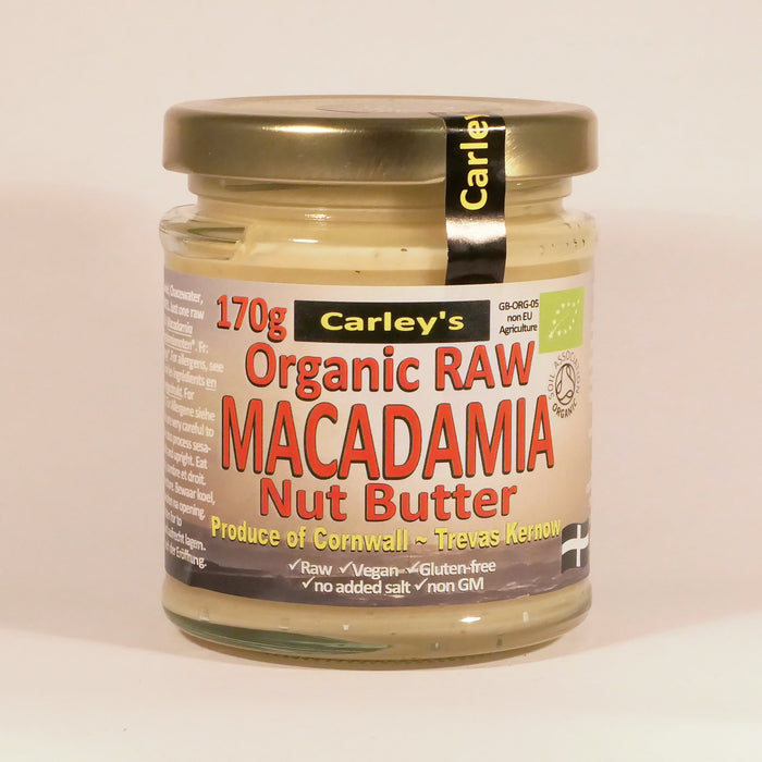 Carley's Organic Raw Macadamia Butter 6 x 170g