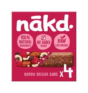 Nakd Berry Delight 4 Riegel Multipack x 12