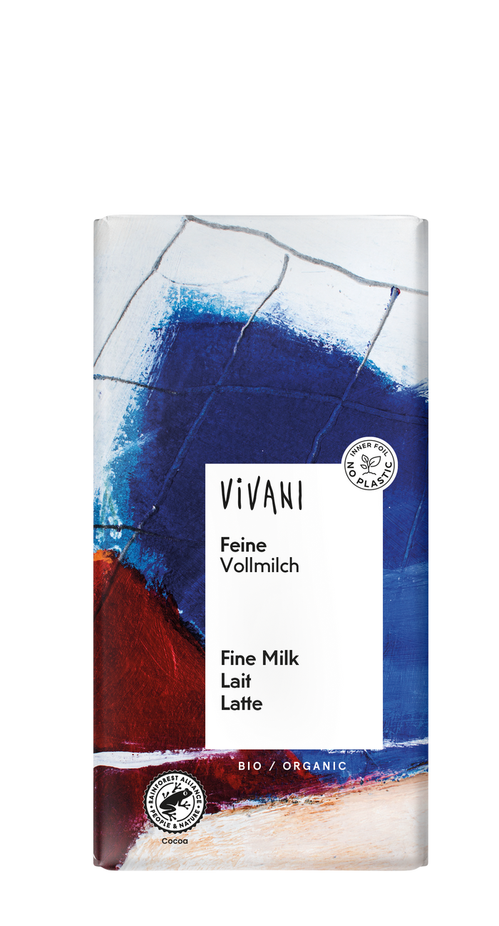 Bar à chocolat de lait Vivani 10 x 100g