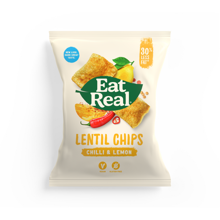 Eat Real Lentil Chilli & Lemon Chips 18 x 40g