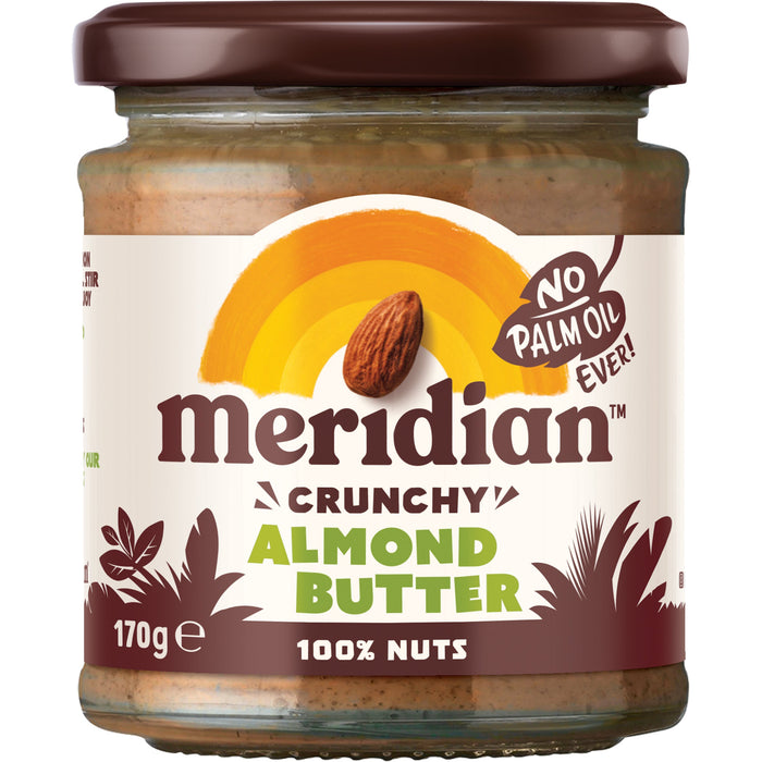 Meridian Crunchy Mandelbutter 100% Nüsse 6 x 170 g