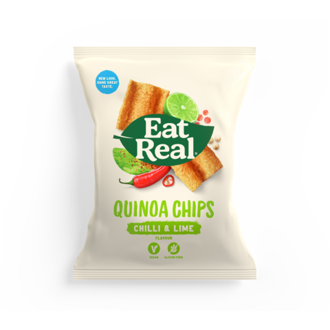 Mangez du vrai quinoa, du piment et des chips de citron vert frais 12 x 30 g