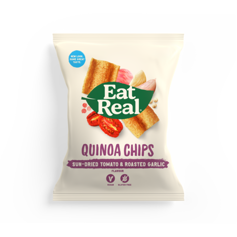 Eat Real Sundried Tomato & Garlic Quinoa Chips 12 x 30g