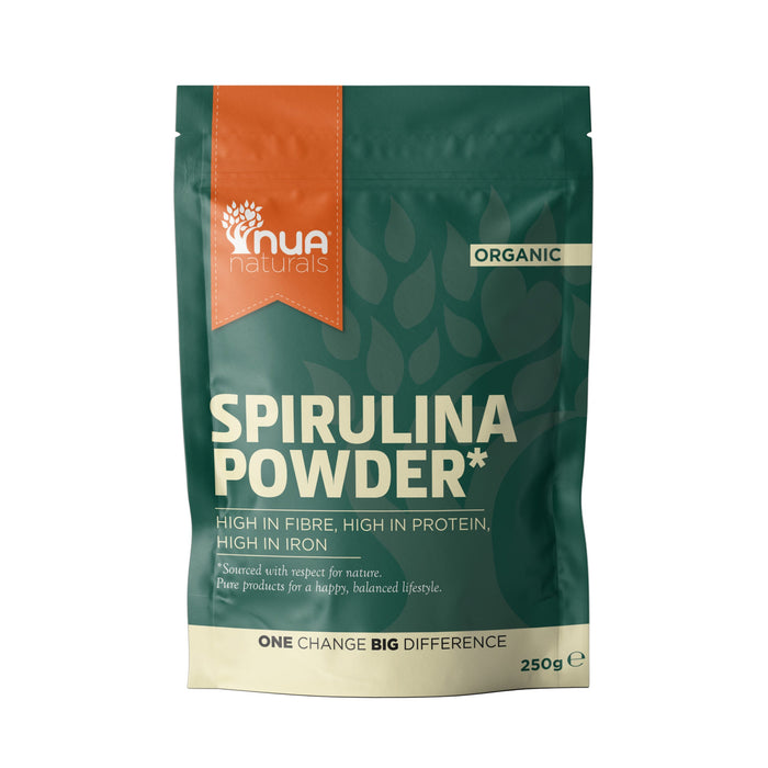 Poudre de spiruline biologique Nua Naturals 250 g