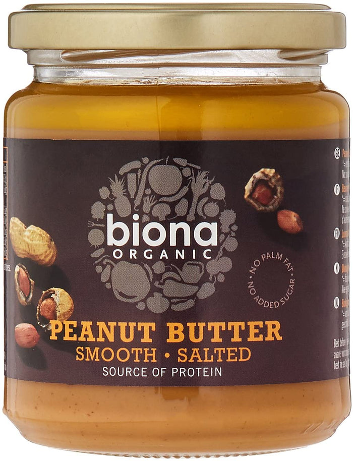 Biona Peanut Butter Smooth Sea Salt 6 x 250g