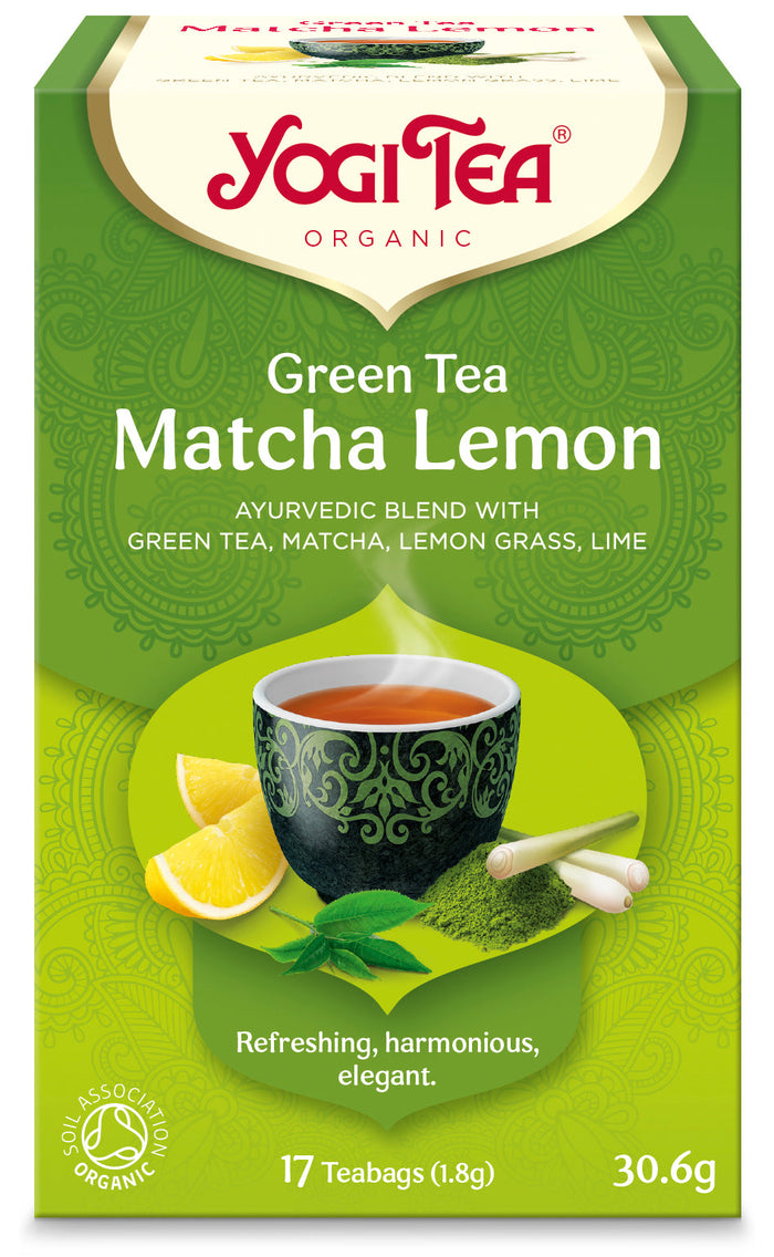 Yogi Tea Thé vert Matcha Citron 17 sachets x 6