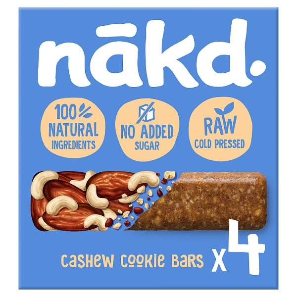 Nakd Caswhe Cookie 4 Bar Multipack X 12