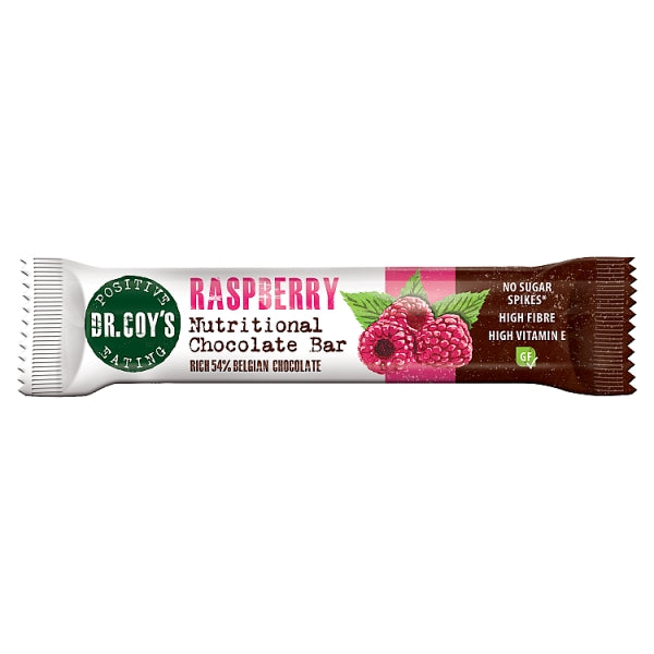 Dr Coy's Raspberry Chocolate Bar 20 x 35g