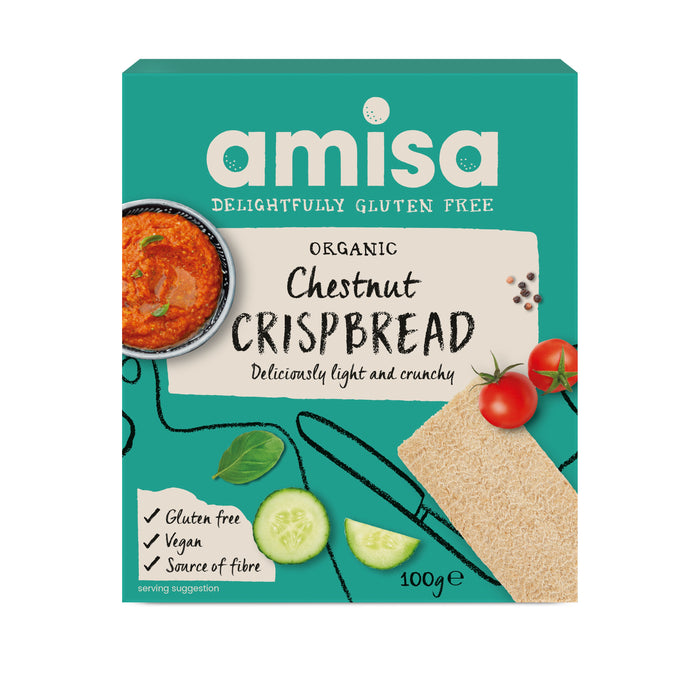 Amisa Organic Chestnut Crispbread 12 x 100g