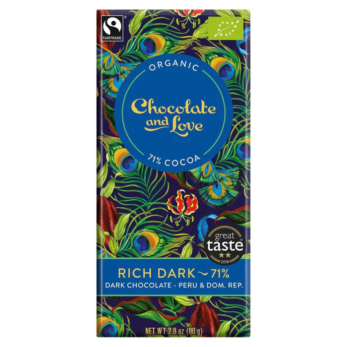 Chocolate & Love Rich Dark Chocolate Bar 14 x 80g