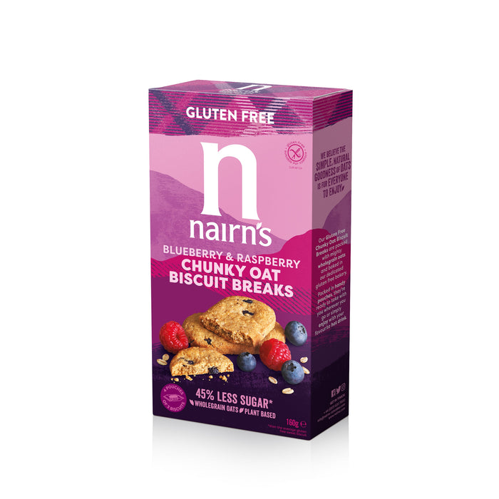 Nairns Raspberry & Blueberry -Keks bricht 6 x 160 g