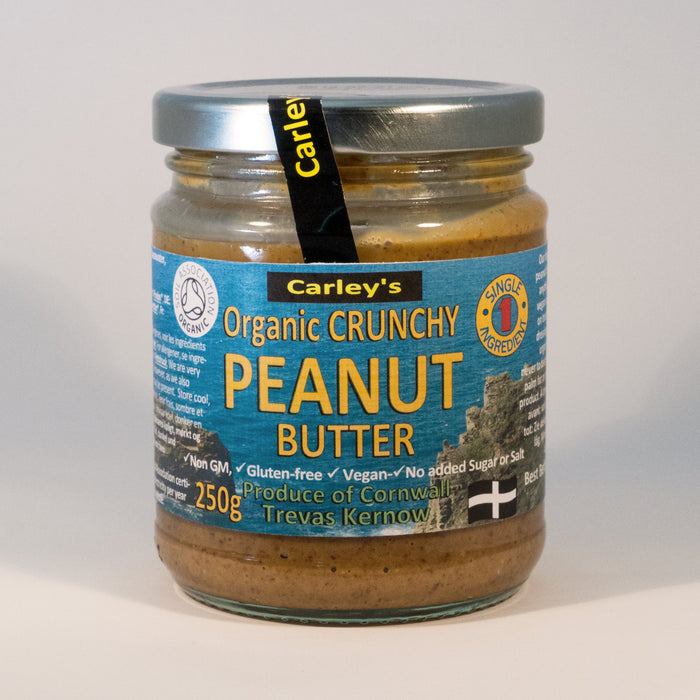 Carley's Organic Crunchy Peanut Butter 6 x 250g