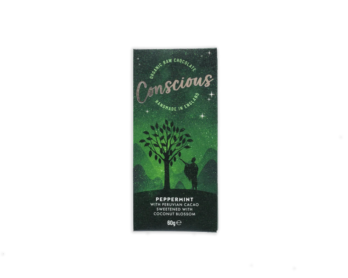 Conscious Chocolate Peppermint Bar 10 x 60g