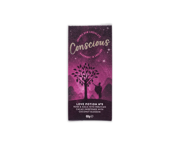 Potion d'amour au chocolat conscient n ° 9 bar 10 x 60g