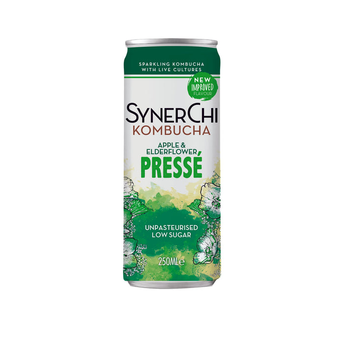 SynerChi Kombucha Presse Pomme &amp; Fleur de Sureau 250ml