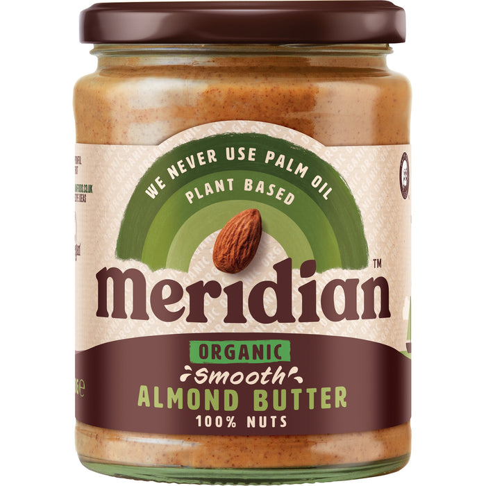 Meridian Smooth Organic Almond Butter 6 x 470g