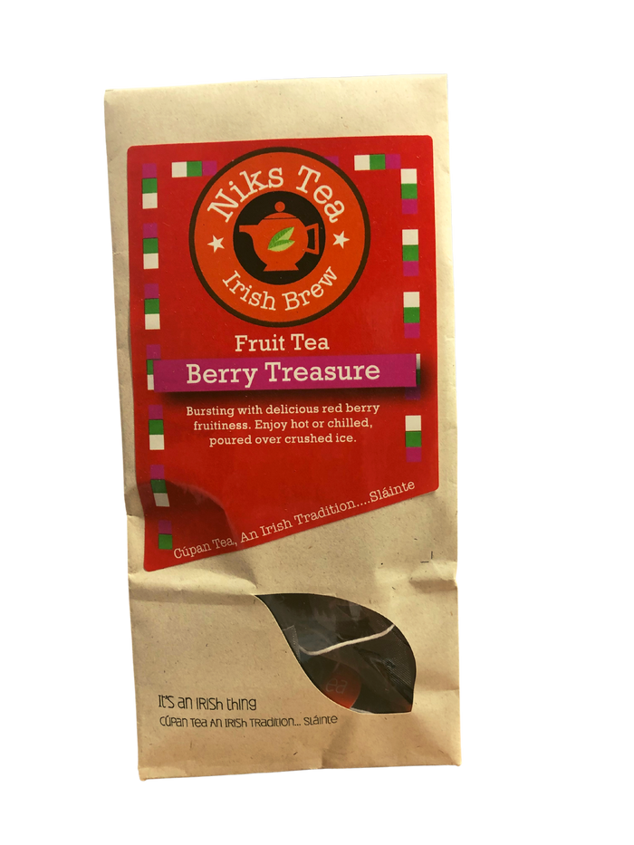 Thé aux fruits d'hibiscus et aux baies rouges de Niks Tea, 15 sachets