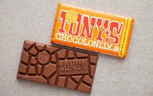 Tony's Chocolonely Milk Chocolate Caramel Salt Bar 15 x 180g