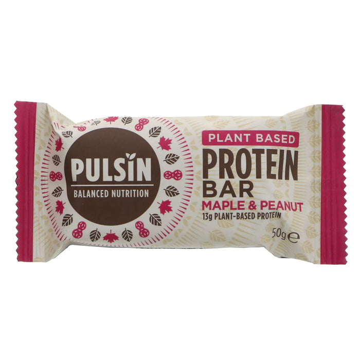 Pulsin Proteinriegel mit Ahornsirup und Erdnuss, 18 x 50 g