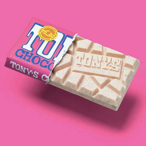 Tony's Chocolonely White Chocolate Raspberry 15 x 180g