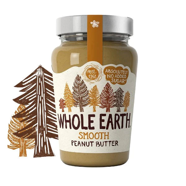 Whole Earth Smooth Peanut Butter 6 x 340g