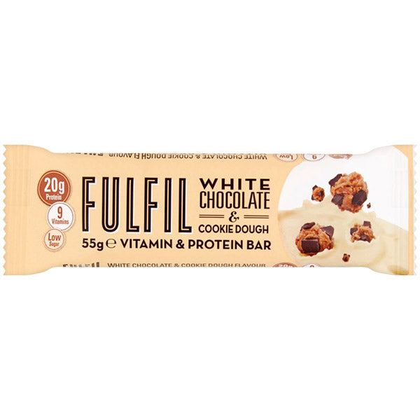 Fullfil White Chocolate & Cookie Dough Protein Bar 15 x 55g