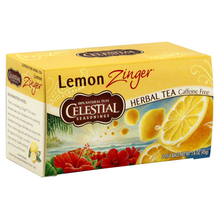 Celestial Seasonings Lemon Zinger Tea 20 Bags x 6