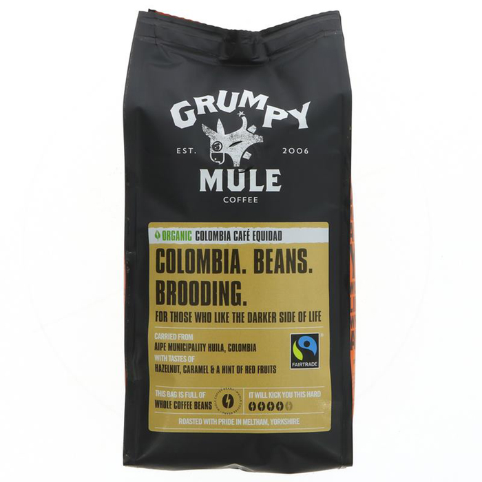 Grumpy Mule Colombia Cafe Equidad haricots entiers 6 x 227g