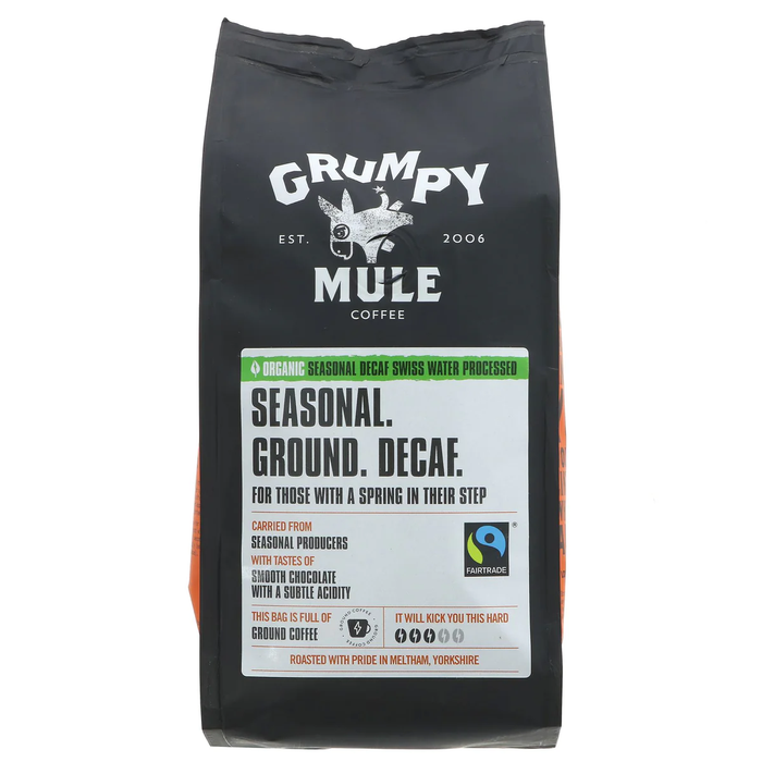 Café moulu décaféiné Grumpy Mule 6 x 227 g