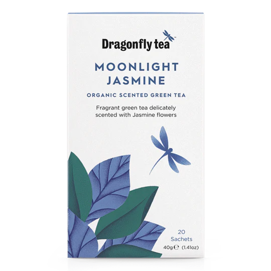 Dragonfly Moonlight Jasmine Green Tea 20 Bags x 4