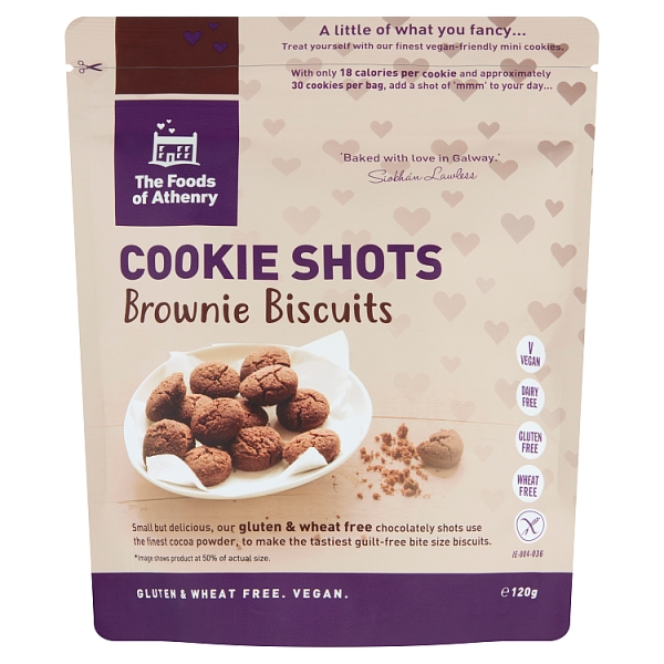 Foods of Athenry Cookie Shots Biscuits Brownie 12 x 120 g